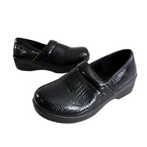 Air Flex Womens Work Shoes Clogs Size 9 Black Comfort‎ Slip On